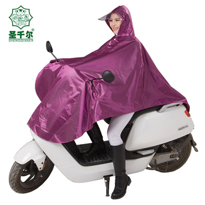圣千尔加大单人电摩通用雨衣厂家直销支持定制LOGO雨衣